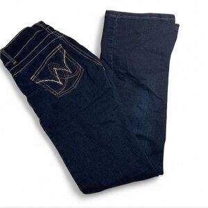 Wrangler women’s boot cut jeans dark blue, pink label series